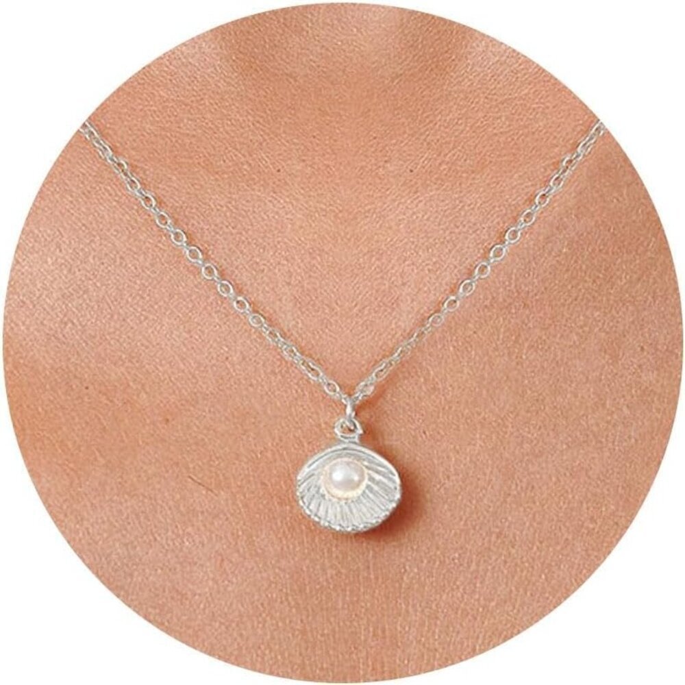 ⚡Pearl Necklace for Women 14K Gold plated White Silver plated Dainty accessories
